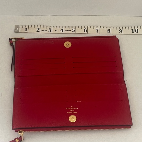 Louis Vuitton Adele Wallet Monogram Empreinte Red. - Picture 6 of 9
